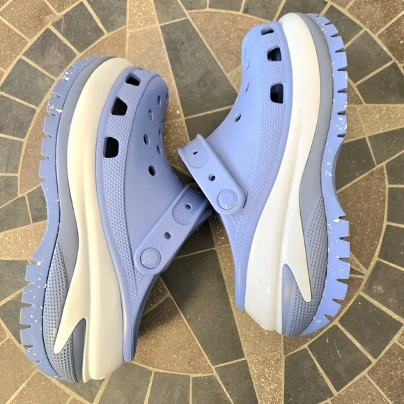 Crocs Mega Crush Platform Clogs in Elemental Blue - Picture 8 of 12